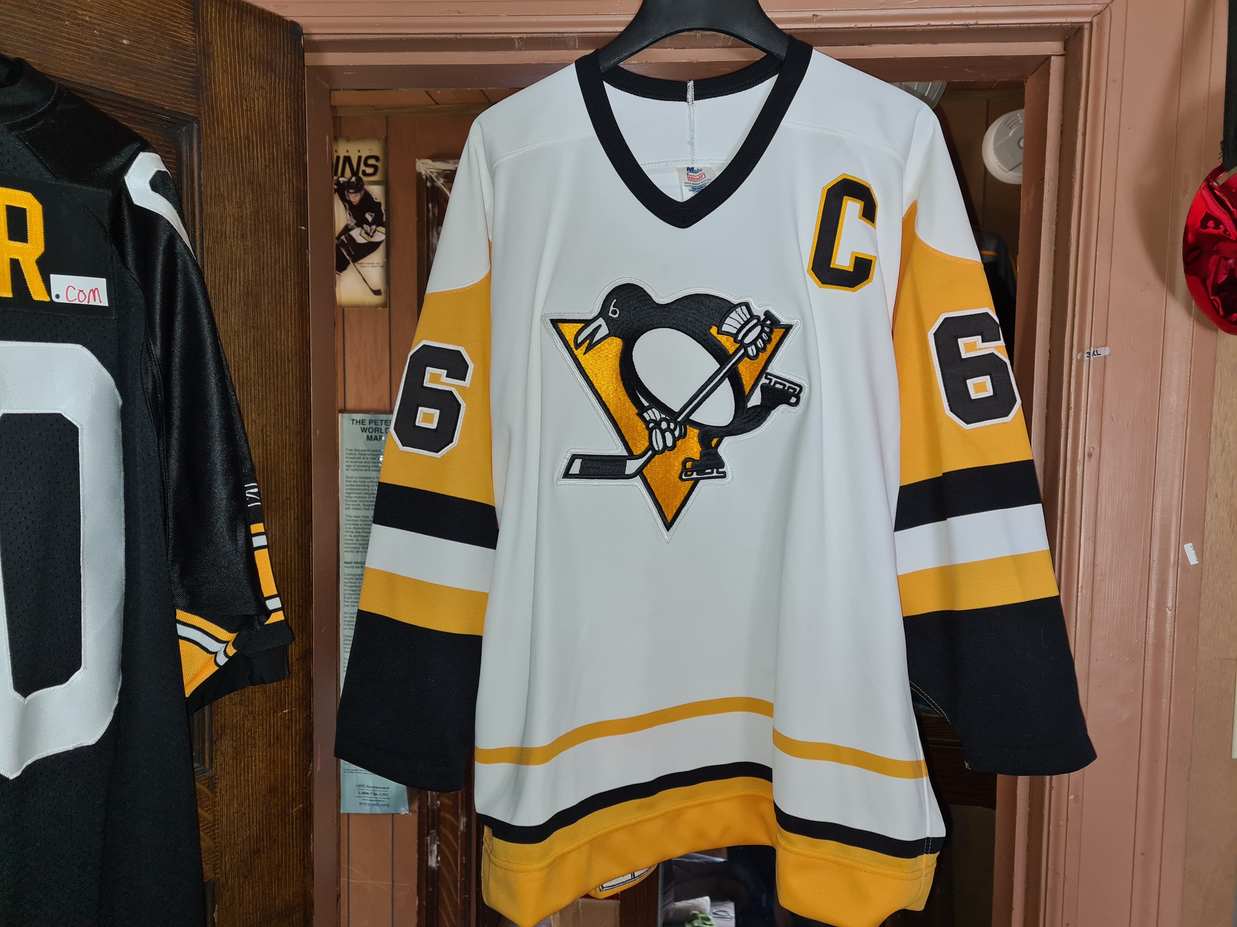 New Pittsburgh Penguins Mario Lemieux #66 Hockey Yellow Stitched