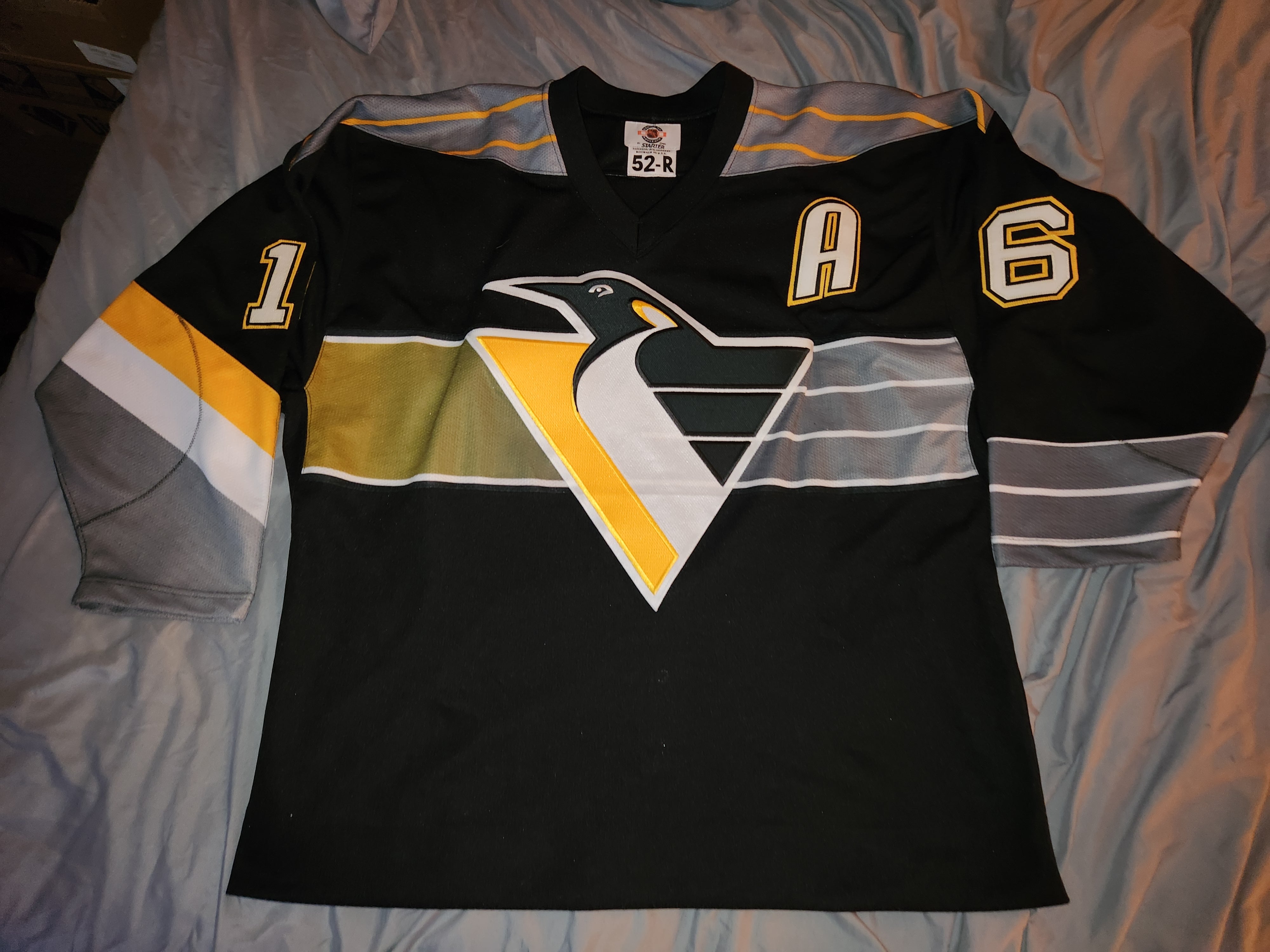 100% authentic Starter Center Ice Pittsburgh Penguins Jersey SZ 58-G made  in US