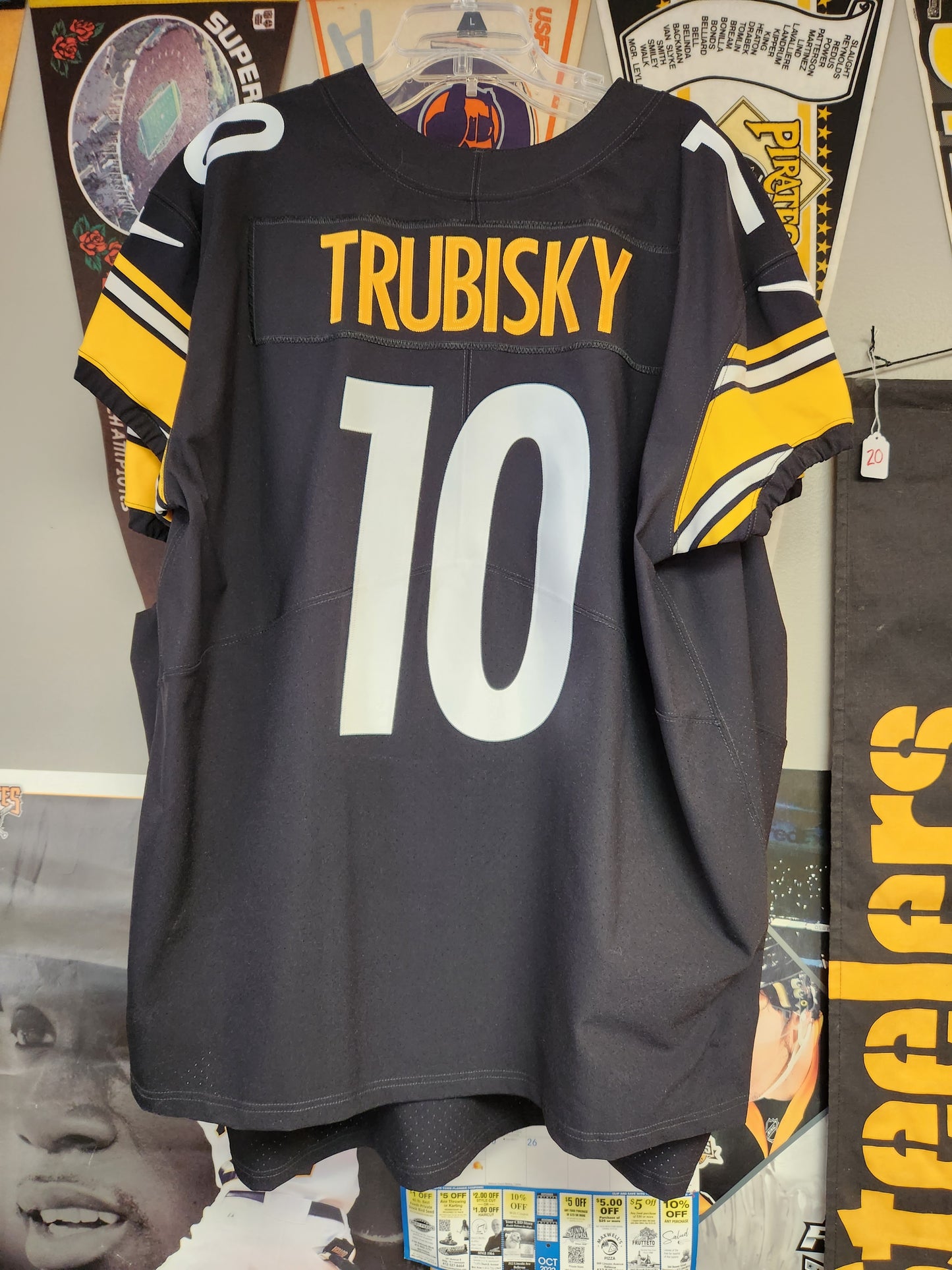 MITCH TRUBISKY #10 PITTSBURGH STEELERS 2022 HOME AUTHENTIC NIKE VAPOR ELITE FOOTBALL JERSEY sz 52 NWT
